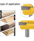 Beefy Spoilboard Surfacing Router Bit With Half Inch Shank Two And A Quarter Inch Diameter for Slab Flattening, solid wood usage