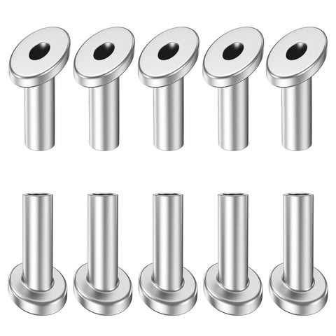 40 Pack Angle Beveled Protector Sleeves For Stair Cable Railing 25 30 35 Degree T316 Stainless Steel Hardware on display