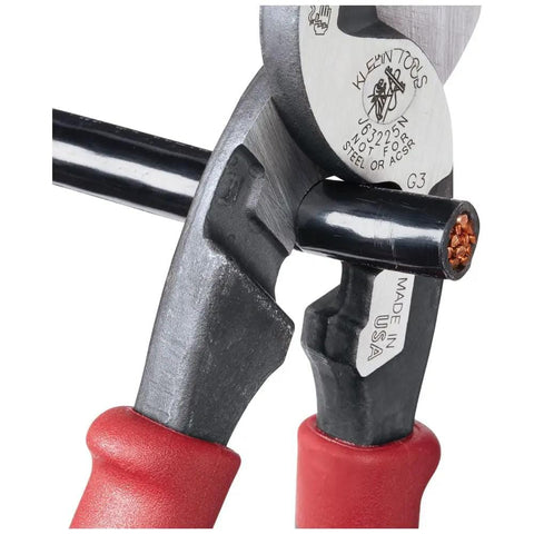 Pro Grade Journeyman High Leverage Cable Cutter And Wire Stripper For Aluminum Copper And Communications Cable With Integrated Strip Hole Cuts 4 0 Aluminum And 2 0 Soft Copper Delivers Clean Cuts And Pro Level Power Made In USA.