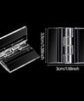 12 Pack Acrylic Clear Self Adhesive Small Hinges 35x30mm Piano Style Hinges durable rust resistant
