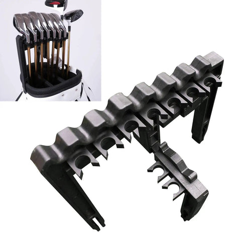 9 Slot Golf Club Organizer For Bag And Stand Putter Holder Iron And Driver Separator Divider System For Driving Range