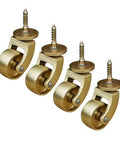 Straight Up Heavy Duty Office Chair Casters With Ultra Slick Polyurethane Wheels And Zero Sweat 32Mm Swivel Setup on gold casters