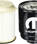 Dodge Ram 6.7L Diesel Fuel Filter Water Separator Set OEM Mopar Replacement with fluted shell and cellulose media