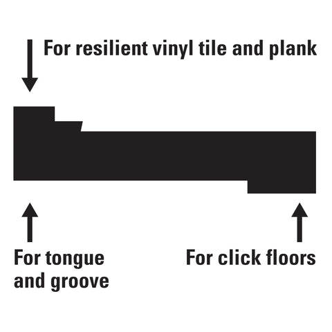 Universal Pro Grade Tapping Block For Laminate Vinyl Tile And Hardwood Flooring 2.75in x 9.25in x 0.5in Durable Polypropylene Floor Tool For Tight Seams Edges And Clean Mallet Taps