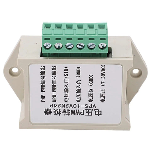 Voltage To PWM Converter For 0 To 5V Or 0 To 10V Inputs, Converts To 0 To 100 Percent PWM Output For Smooth Motor Speed Control