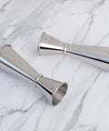 Double Head Cocktail Jigger For Bartending With Inside Measurements Japanese Grade 304 Stainless Steel Barware 1 Oz And 2 Oz