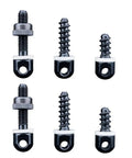 Six Piece Sling Mounting Kit With Sling Swivel Studs For Rifles, Wood Screw Studs, Beefy Metal Forging For Rock Solid Sling Base