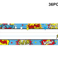 36 Pack Classroom Name Plates For Kids With Large Writing Space, comic book design, colorful border, blank center, 36PCS