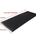 Heavy Duty Dust Shield Cloth For Milling Machines, Three Proof Flat Accordion Bellows Cover, CNC Guard, 150mm Fit
