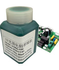 Solder Mask Ink For Circuit Boards Green Epoxy, UV Curing Solder Protection Paste And PCB Insulation Coating bottle with circuit board