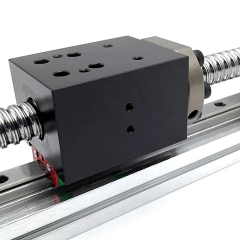Pro Grade High Precision CNC Linear Guide Rail Kit For DIY Milling Machines And 3D Printers Smooth Motion Stage Rail Slide Table For Clean Cuts And Crisp Engraving 50mm Rail Stainless Steel That Holds Up black linear rail block with steel screw and guide rail