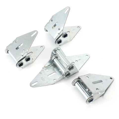 Beefed Up Heavy Duty Garage Door Hinge Kit With 14 Gauge Steel For Seven Sixteenth Inch Rollers Includes 1 2 3 4 Hinges And Self Drilling Screws Easy Replacement Rust Resistant Durable Build, 14 gauge steel hinges