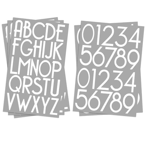 3 Inch White Self Adhesive Vinyl Letters And Numbers Kit For Addresses And Signs DIY Friendly Easy Peel And Stick Sheets