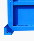 Built Like A Tank Heavy Duty Steel Storage Cage With Collapsible Stackable Design For Warehouse And Workshop Parts Handling base corner structure