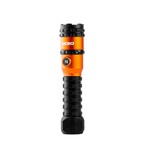 3,000 Lumen Rechargeable LED Flashlight With 5 Light Modes, Waterproof Design, Magnetic Base, Storm Gray, The Go To Gear For Camping And Hunting, Durable Beam, Charging Cable Included