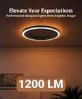 Top Shelf 6 Inch Led Recessed Can Lights, Slick Dimmable Color Temp Downlights With Built In Night Mode, Damp Rated For No Sweat Install, 96 Pack glowing on ceiling with warm light