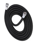 Heavy Duty Eva Airbrush Hose And Air Tube One Point Eight Meters in black with metallic fittings, flexible and kickproof design.