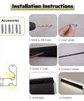Installation instructions for Transform Your Space With This Game Changing Indoor Aluminum Railing Kit with LED lights.