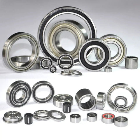 Drawn Cup Needle Roller Bearing Set HK101415 Open End Caged Bearings 10 Pack 10mm Bore 14mm Outer Diameter 15mm Width ST14 Steel Single Row Built Tough High Load Capacity assorted bearings on white
