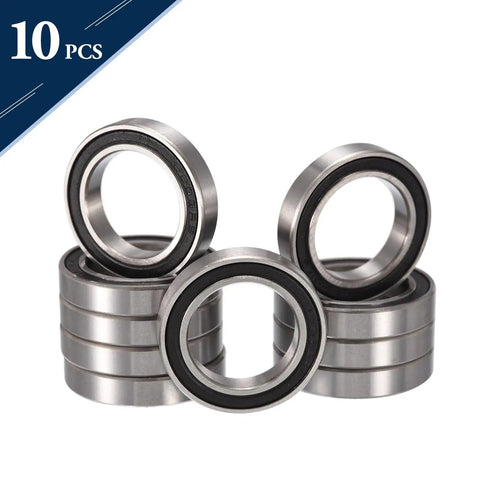 10pcs 6803-2RS Deep Groove Ball Bearing 17x26x5mm Double Rubber Sealed Pre Lubricated Chrome Steel