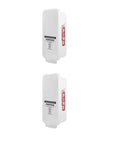 Six Pack White Outdoor Fire Extinguisher Cabinet With Clear Pull Cover For Ten Pound Fire Safety Gear, Heavy Duty Wall Mount.