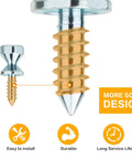 Heavy Duty Refrigerator Door Handlebar Mounting Screw Part 218755504 shoulder bolt hardware close-up on solid metal design.