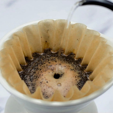 Pour-over brewing with 100 Pack 1 To 4 Cup Disposable Basket Coffee Filters For A Smooth Brew Efficient And Convenient 1 Cup Size