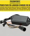 Power Pack For Johnson Evinrude CDI Box Compatible With 4 To 60 HP Outboards, Aftermarket Replacement, black housing