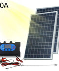 Image of Compact 10W Solar Panel Kit With Integrated Charge Controller for Smooth 12V Battery Charging and Efficient Monocrystalline Performance.