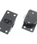 Cabinet Wardrobe Sliding Door Pulley And Wheels Hardware, black, 58 x 31 mm, ABS and nylon construction, for quiet operation