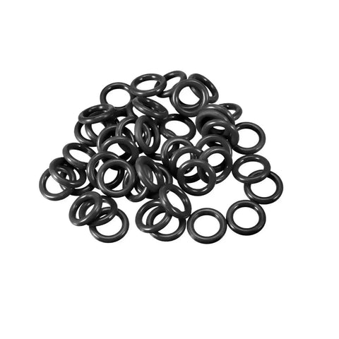 40 Piece Rubber O Ring Set in One Quarter Inch and Three Eighths Inch Sizes, Durable Seal Gasket Kit for Plumbing, Automotive, Industrial Equipment and Food Processing Applications, DIY Friendly, black rubber rings