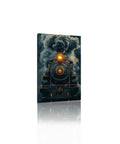 Vintage Steam Train Canvas Wall Art for Living Room Decor Retro Industrial Style Locomotive Artwork in High Definition Print on Durable Canvas