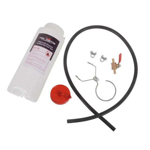 Auxiliary Fuel Tank 1L Ventilated For Small Engine Maintenance And Carburetor Tuning with hose and fittings