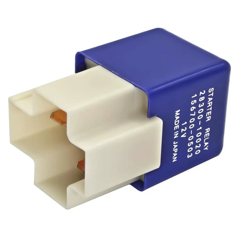 12V Four Pin Purple Starter Relay 28300 10020 156700 0503 Compatible With Toyota Camry Corolla Lexus And Other Models Works Like A Champ For Smooth Starts, blue ABS plastic
