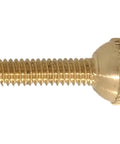 8/32 Brass Ball-Head Thumb Screws, 3/4 Inch Thread Length, Unfinished, Durable Hardware for Lighting, Cabinetmaking, DIY Projects