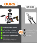 Manual Wire Stripping Machine For Scrap Copper Recycling 0.06 To 1 Inch Wires With Drill Powered Hand Crank vs pliers