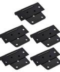 Heavy Duty Gate Hinges Set For Wood And Metal Gates Built To Last For Barn Fence And Exterior Shed Doors 5 Pack, black hinges