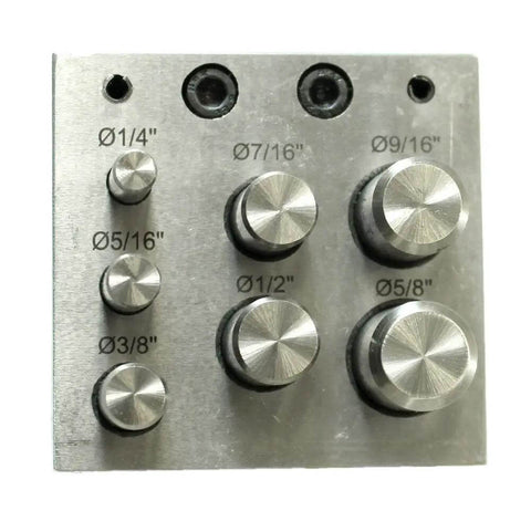 Heavy Duty Disc Cutter With Seven Jewelry Punches From One Quarter Inch to Five Eighths Inch for soft metal DIY jewelry making