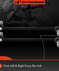 2 Pack Front Sway Bar Links Stabilizer Links for Kia Sorento 2016 to 2021 displayed over vehicle suspension backdrop