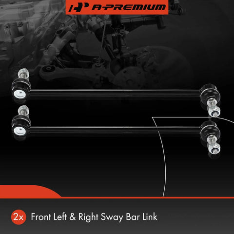 2 Pack Front Sway Bar Links Stabilizer Links for Kia Sorento 2016 to 2021 displayed over vehicle suspension backdrop