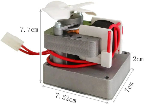 Auger Motor Replacement For Pellet Grills Universal Feeding Gear 2.0RPM AC 120V 60Hz close-up showing dimensions