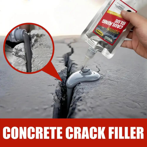 Pro Level Concrete Crack Filler Brings The Vibe With Architectural Matte Finish and Trustworthy Base Seal for Fair Faced Restoration being applied to a crack.