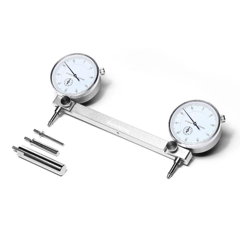 Pro Grade CNC Milling Tramming Tool Calibration System With 1/2, 1/4, 1/8 Inch Shanks and 0.001 Inch Dial Indicators shown