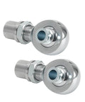 Two Pack 1.25 Inch Heim Joint Rod End Kit Left And Right Hand Thread Heat Treated Chromoly Steel with round tube adapter.