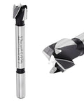 Heavy Duty Carbon Steel Forstner Drill Bit Set 15 32 Inch with 12mm head, precision cutting edges for woodworking.