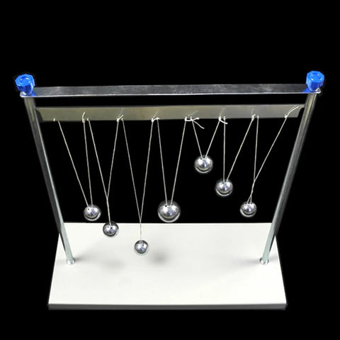Pendulum Ball Physics Experiment Kit And Resonance Demonstrator With 7 Steel Balls On Stand For Classroom Labs And Museum Displays