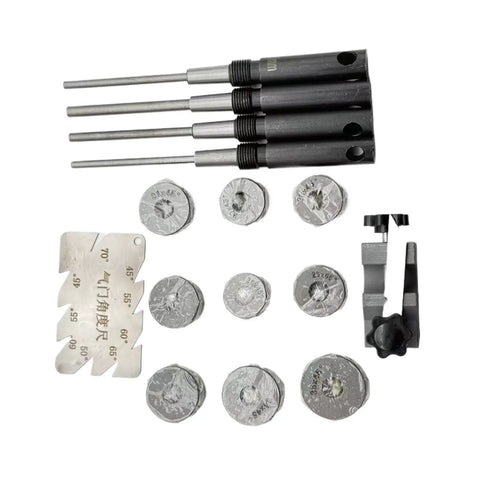 AZAXCQ Auto Engine Valve Seat Grinding Wheel 23-38mm Diamond Tool Kit For Family Vehicle Dual Use Sturdy Wear Resistant Repair Set with angle gauge and bits
