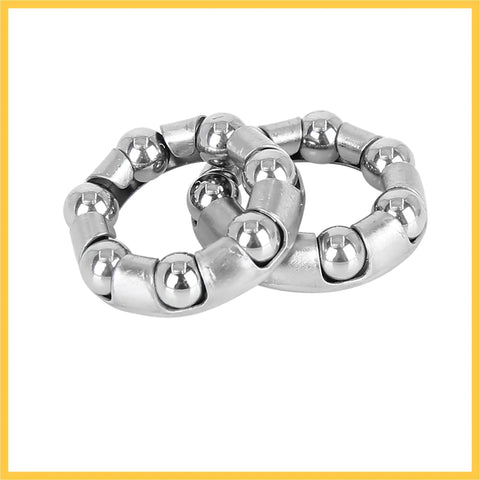12 Pack Ball Bearing Retainers for Bike Crank and Wheel 20.5mm Outer Diameter 13mm Inner Diameter 7 Balls Steel Cage Replacement Part