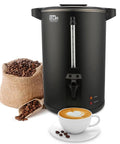 30 Cup Commercial Coffee Urn For Catering Pro Grade 6L Large Capacity With Double Wall Stainless Steel Brew System Dripless Faucet Quick Brew 750W High Volume Coffee Maker Keeps Coffee Hot For Events And Buffets Black