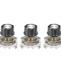 Pack of 3 1 Pole 6 Position Rotary Switches, 42mm diameter, 9.8mm thread, ideal for TV, radio, home audio, and machinery projects.